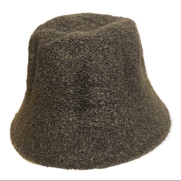 Bucket Hat Wool Blend Black Soft Textured OS unisex - Picture 9 of 10